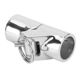Akozon Pipe Connector 22 mm, Marine Tube Connector, Marine Stainless Steel Folding Swivel Joint Pipe Connector with Tip Boat Accessories (22 mm)