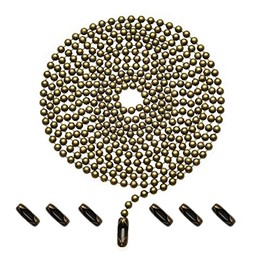 Pull Chain Extension for Ceiling Fans and Light Fixture, 59-inch Long with 6 Matching Connectors (Bronze)