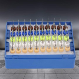 PCB Drill Bit Set 0.5 - 0.9 mm Tip Tungsten Steel Micro Twist Drill Bit for PCB 3D Printer Precision Drill Jewellery Drilling Tools 50 Pieces, Default