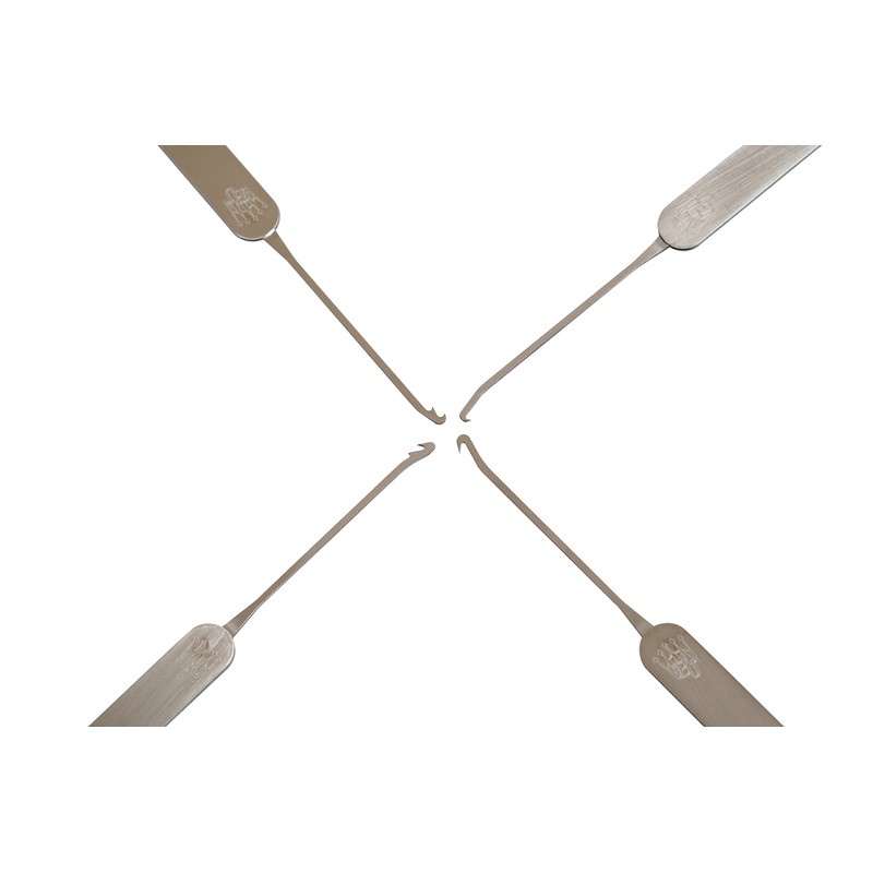 Multipick Extractor 4 Piece Hook Locksmith Tool Set Professional 0.6