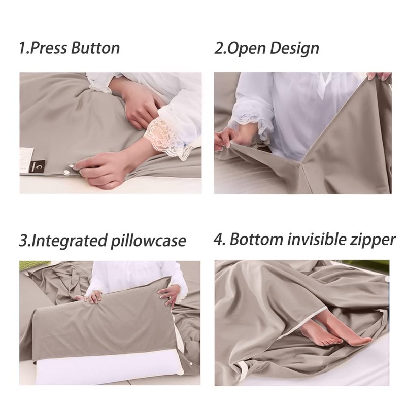 MongByYa Sleeping Bag Liner Lightweight Compact Sleeping Bag Sack Portable