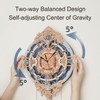 ROKR 3D Wooden Puzzle Wall Clock Model Kit DIY Craft