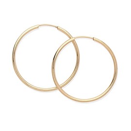 9ct Yellow Gold 20mm Sleeper Hoop Earrings