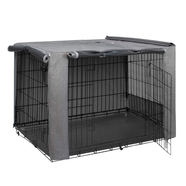 HiCaptain Folding Metal Dog Crate Cover for 30 Inch Wire
