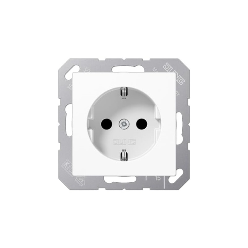 Jung Schuko socket A 1520 BF KI WW alpine white