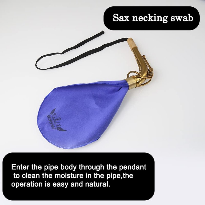 Saxophone Sax cleaning Care Maintenance Kit,Key Oil,Cork Grease,Swab,Cleaning Cloth,Thumb Rest,Mouthpiece