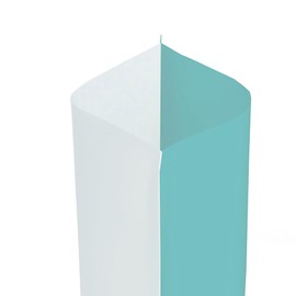 Single-Sided Blue with Frosted Clear Window Poly Plastic Flat Open Fill Heat Sealable Packaging Bags for Small Business, Home Use, Food Storage Bags, Beauty Sample Pouch (100, 3.94 inch x 5.91 inch)