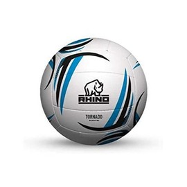 Rhino Unisex's Netball Tornado, White/Black/Blue, 5