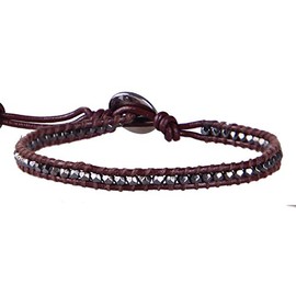 KELITCH Agate Pyrite Beaded Friendship Bracelets Wrap Bracelet Woven Braided Bracelets New (Metal)