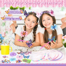 Gifts for 5 6 7 8 9 Year Old Girls: Birthday Presents for 6 7 8 10 Year Old Girls Art and Craft Kits for Kids Girls Toys Age 5-11 Diamond Painting Headbands Making Kit for Girl - Make Your Own for Kid