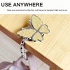 KUNHEHO Purse Hook for Table Butterfly and Cat Design Foldable