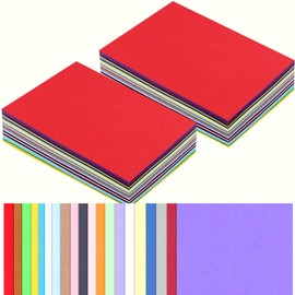 LOTMER 100 Sheet 250gsm/92lb Colored Cardstock Paper, Double Printed Color Card Paper 20 Colors Cardstock Paper for DIY Art Greeting Card Making (5x7 IN)