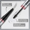 AFGHOUZ Eyebrow Pencil And Brow Gel Set, Dual-Ended 4 Micro-Fork