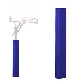 VANCL Pole Padding 4" Square Garage Pole Padding Heavy Duty Basketball Pole Pads 4 Inch Durable Basketball Pole Pad UV-Resistant Waterproof, Blue (Fit 4x4 Inch Pole-6 Feet Tall)