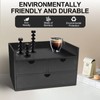 Charmewooden desk organizer with drawers countertop drawer organizer Tabletop Storage