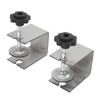 2pcs Drawer Front Mounting Clamp for Woodworking, Steel Plate, with