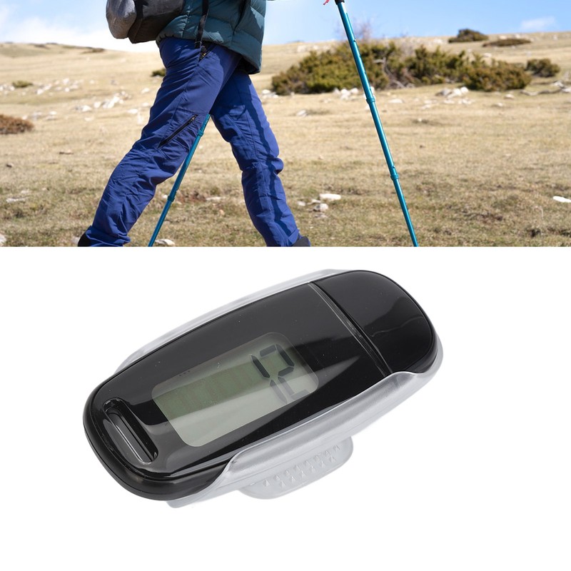 Step Counter Large LCD Screen USB Rechargeable Accurate Portable Lightweight