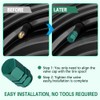 Kutyun 12PCS Car Tire Valve Stem Caps, Dustproof Aluminum Alloy