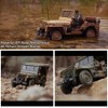 Authticar RC Crawler, 1:14 Scale Military Willys Jeep, Yellow