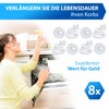 VIOKS Dishwasher Basket Wheels 8 Pieces Replacement for Basket Wheels