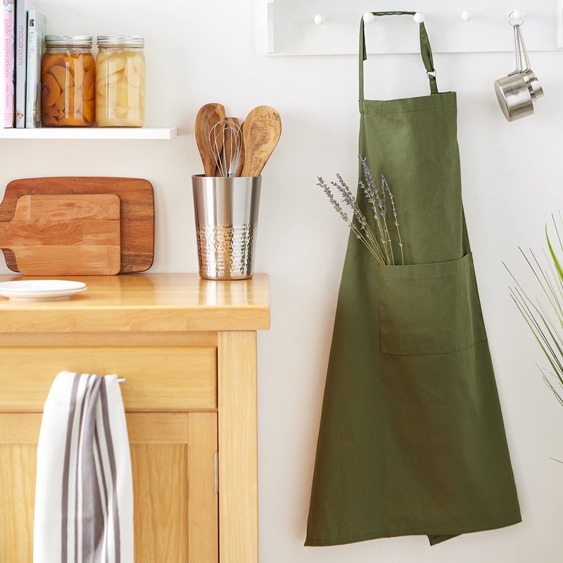 DII Everyday Basic Collezione Cucina, Cotone, Salvia, Standard, Chef Apron