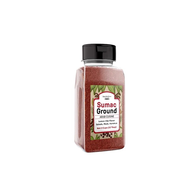 Unpretentious Ground Sumac, 2 Cups, Tangy Flavor, Middle Eastern &