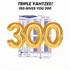 300 Premium Large Double Sided Triple Score Sheets Cards Pads