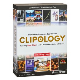 Clipology Game - The Premier Streaming Board Game Featuring Real Clips From The World's Best Movies & TV Shows | Movie Trivia Game