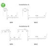 HFHOME Set of 6 Adjustable Window Planter Box Brackets, White