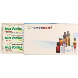 homeomart.com Nux Vomica Homeopathy Pellets (Pills) in CM Potency, Pack of 3