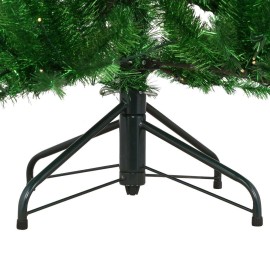 Home Accents 6 ft. Green Fraser Artificial Christmas Tree w Warm White & Green Color LEDs