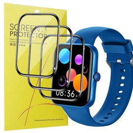 Blueshaweu Schutzfolie Kompatibel für PTHTECHUS Smartwatch Kinder 1,83 Zoll S80K, HD klar Flexible TPU Displayschutzfolie [3 Stück] für PTHTECHUS S80K Smartwatch (schwarz)