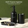 MaisoNovo Elegant Black Ceramic Soap Dispenser Set | Dish Soap
