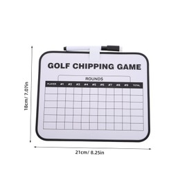 Kisangel Double-Sided Dry Erase Golf Scoreboard Holder Portable Scoring Board for Accurate Scorekeeping Tournaments and Casual Play Easy to Clean and Reuse