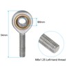 sourcing map 4pcs SA8T/K 8mm Rod End Bearing M8x1.25 Male