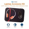 Ematic Laptop Kit with Headphones, Sleeve, and Mouse