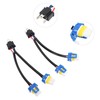2pcs Headlight Bulb Conversion Wire 9003 H4 TO 9005 9006