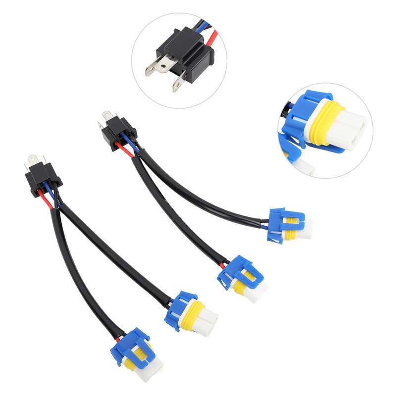 2pcs Headlight Bulb Conversion Wire 9003 H4 TO 9005 9006