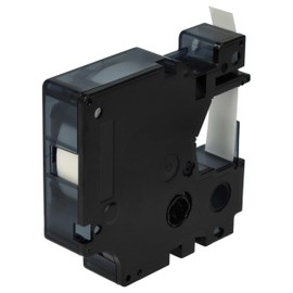 vhbw Label Tape Cartridge Compatible with Dymo 5000, 2000, 5500, 1000+, 1000, 4500, 3500 Label Printers 7m x 9mm White on Transparent