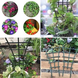 4Pack Plant Climbing Frame, Garden Trellis for Climbers Vine Plants, Outdoor Plastic Superimposed Potted Plant Support Flower Vegetables Supports