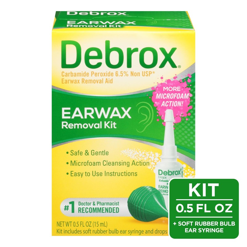 Debrox Ear Wax Removal Kit, Bulb Syringe & 0.5 Fl