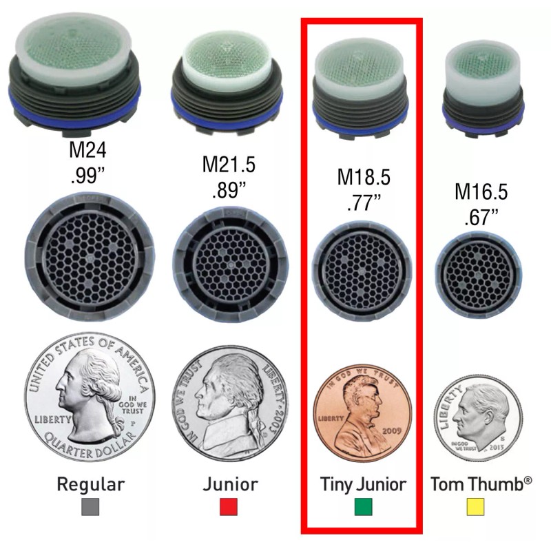 Neoperl Cache Laminar Stream Aerator 1.8 gpm Hidden Faucet -