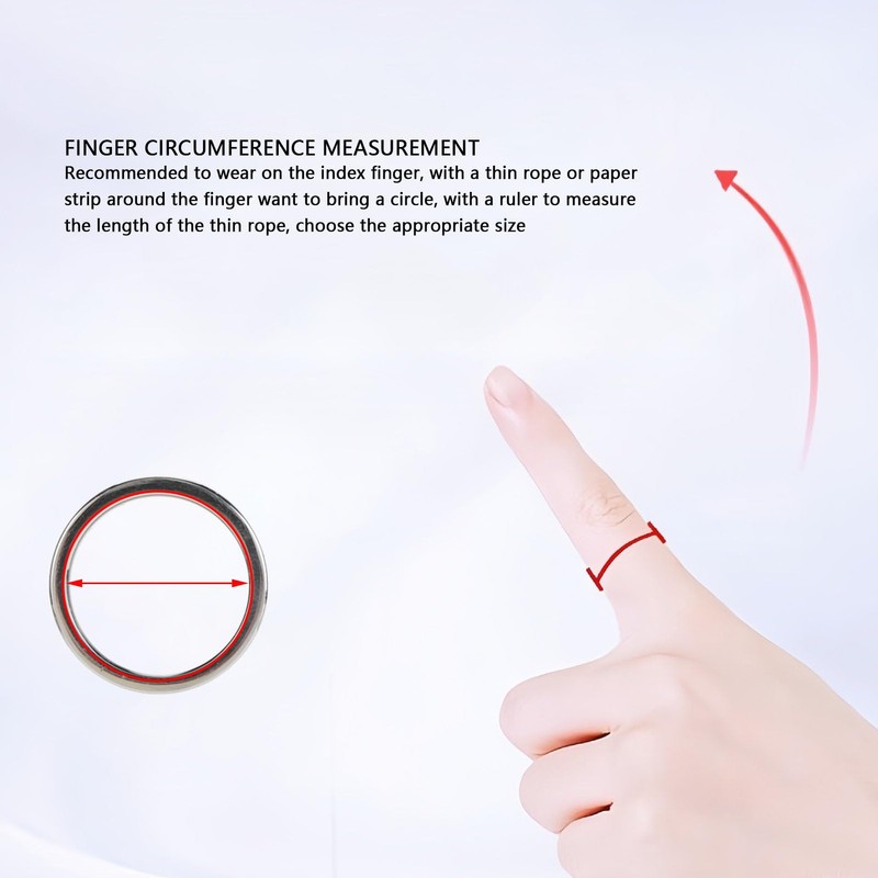 Smart Remote Scrolling-Ring, Wasserdichter One-Click-Foto-Seitenwender-Ring, Bluetooth-Magnetlade-Scrolling-Ring für TikTok, E-Reader (Größe