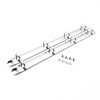 Julyun 2Pcs A4 Size Ring Binder Mechanism Replacement Kit,4 O