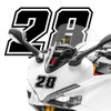4R Quattroerre.it 13372 Racing Number 2 Moto GP, Black, 10