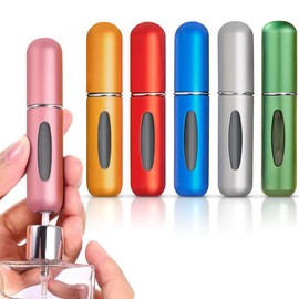 5ML Mini Perfume Dispenser, 6 Counts Refillable Spray Bottle, Portable Perfume Atomizer, Travel Perfume Bottle, Makeup Tool for Women - Specification: 6counts, Color: set2