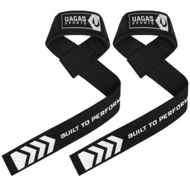 Weight Lifting Straps with Wrist Support – Non Slip Gym Wrist Straps Wraps – 6MM Neoprene Padded Power Strap - Weightlifting Fitness Bodybuilding Workout –Deadlift Straps (Black)