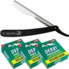 Derby & The Shave Factory Razor Blades, Black & Silver,