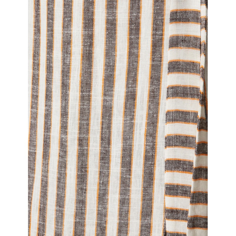 Koton Women's Wrap Over Patterned Midi Skirt, Anthracite (045)