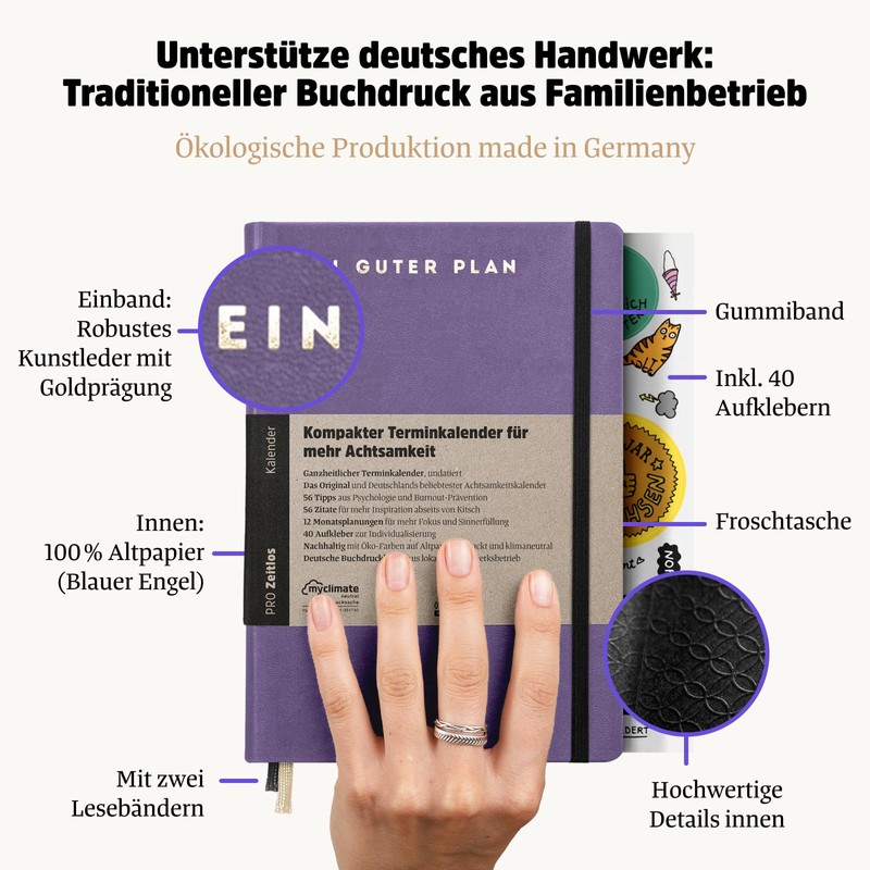 Ein guter Plan Pro Timeless - Compact Diary for More